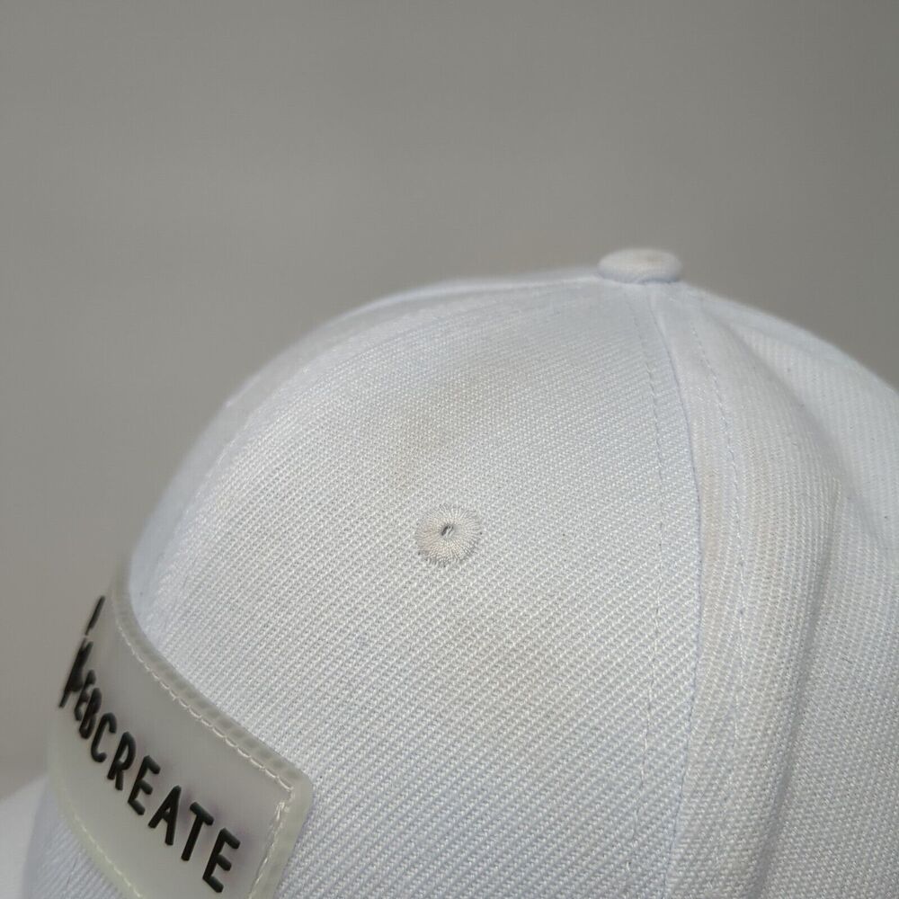 Ebcreate Patch Slideback Hat White One Size Adjus… - image 4
